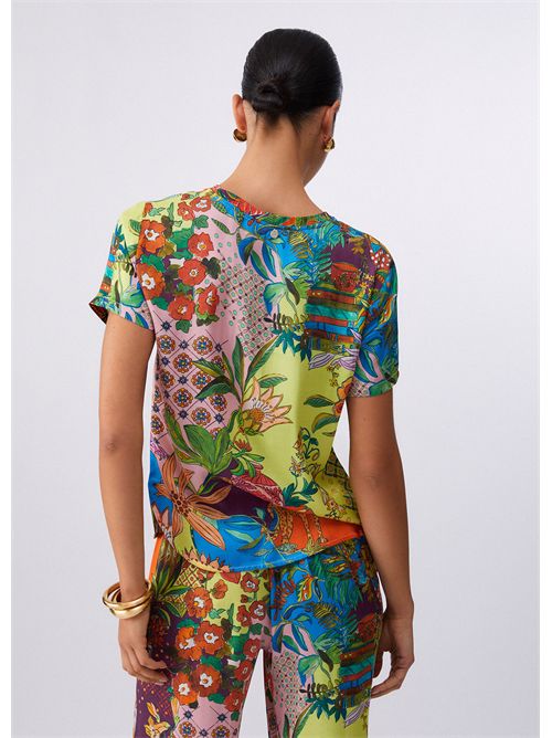 T-shirt woman multicolor LIU JO | WA6512T473A/P9363